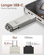 MOSDART 256GB USB3.1 Fast Speed C and A Dual Flash Drive, exFAT Memory Stick - Image 6