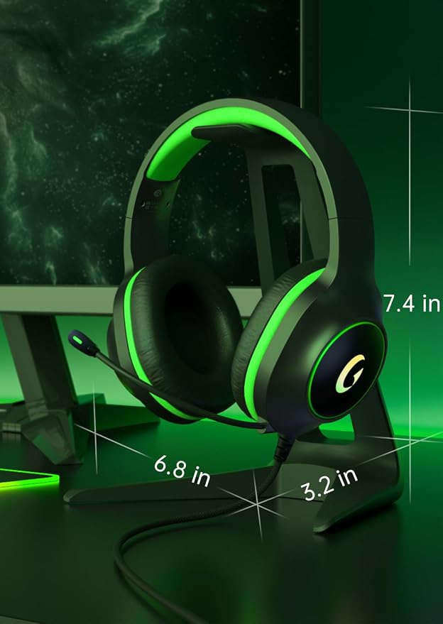 CM7002 Gaming Headset for PS5, Xbox Series, Surround Sound RGB Gaming Headphones - Image 9
