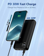 Portable Charger Power Bank 50000mAh Powerbank PD 30W and QC 4.0 Fast Charging - Image 2