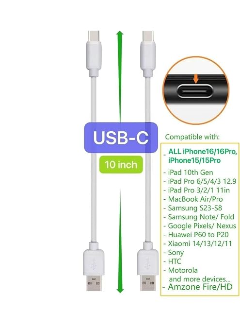 10-Pack Multi Short USB Cables & TypeC-C Cables - Image 4