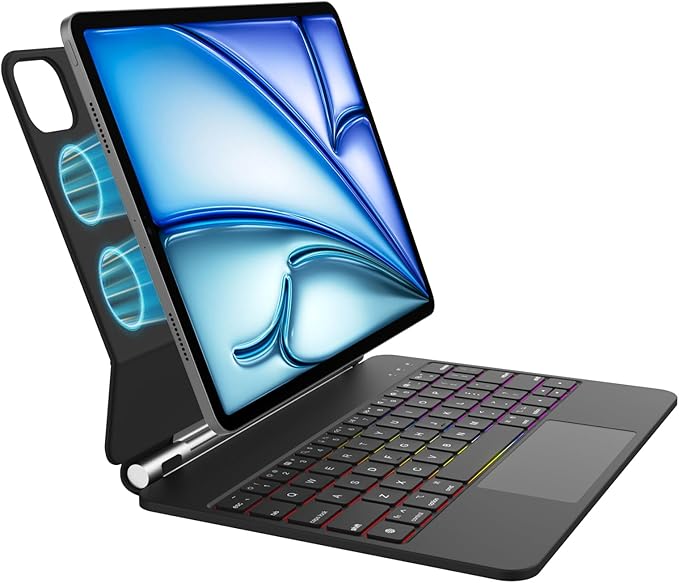 Keyboard Case for iPad Air 11-inch & iPad Pro 11 inch – Magic-Style Magnetic by HOME