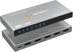 J-Tech Digital HDMI Switch 4K 120hz, 2.1 Switch 4 in 1 Out, 8K 60Hz 1080P 240Hz by J-TechDigital