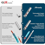 JRready 50Set IP68 Waterproof Butt Splice Connectors Red MiniSeal Crimp Splice - Image 2