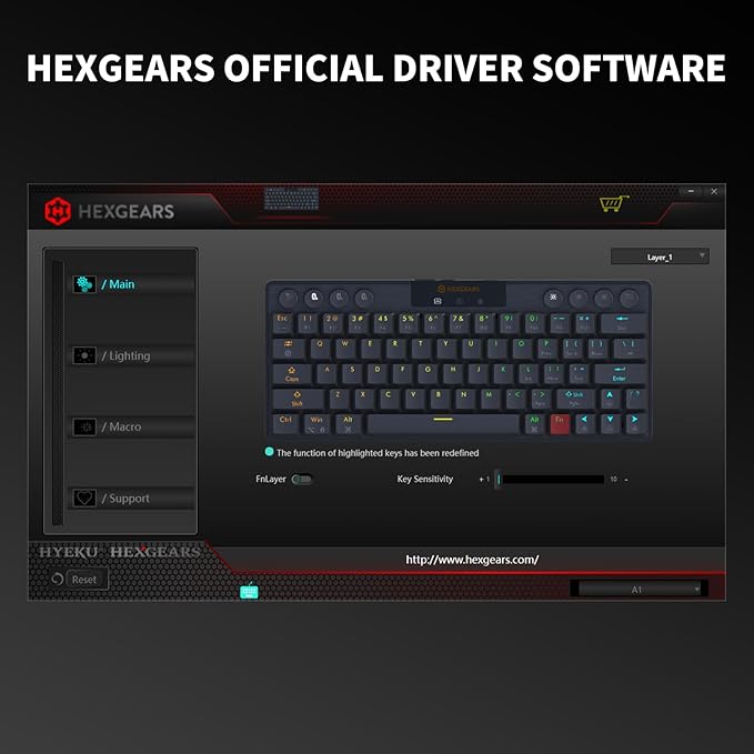 Hexgears A1 Low Profile Wireless Mechanical Keyboard - Image 8