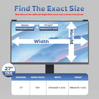 Computer Privacy Screen Filter 27 Inch, 9H Hardness Hanging Computer Screen - Image 4