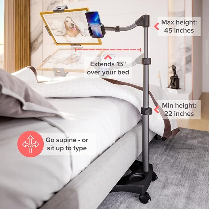 Levo V16 Tablet Floor Stand for iPads, iPad mini, New iPad Pro, Surface Pro - Image 3