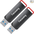 2 Pack 128GB USB Flash Drive, Metal Thumb Drives, USB 3.2 Up to 200MB/s Type A by fanxiang