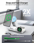 Foldable 3 in 1 Wireless Charging Station - Image 2