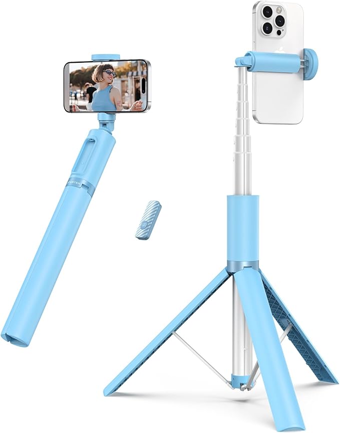 ATUMTEK 55" Selfie Stick Tripod, All-in-one Extendable Aluminum Phone Tripod by ATUMTEK