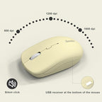 Wireless Keyboard and Mouse Combo, Full-Sized Wireless Keyboard and Adjustable - Image 6