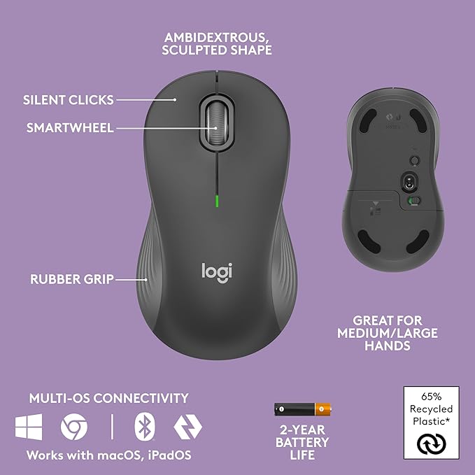 Logitech Wave Keys MK670 Combo, Wireless Ergonomic Keyboard - Image 7