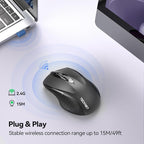 TECKNET Wireless Mouse for Laptop, Silent Mouse Quiet Click, Computer Mice - Image 7