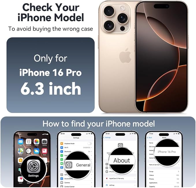 CASEKOO Designed for iPhone 16 Pro Case - Image 9