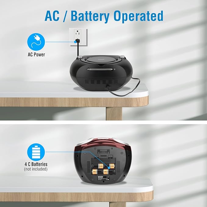 MEGATEK Portable CD Player Boombox - Image 9