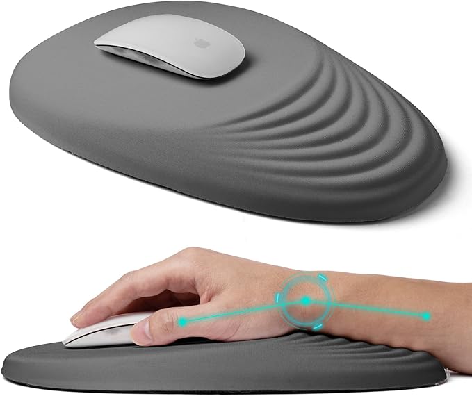Ergonomic Mouse Pad with Wrist Rest Support, Mousepad Relief Carpal Tunnel Pain by LSLXDCLJ