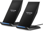 Fast Wireless Charger, NANAMI Qi Certified Wireless Charging Stand Compatible by NANAMI