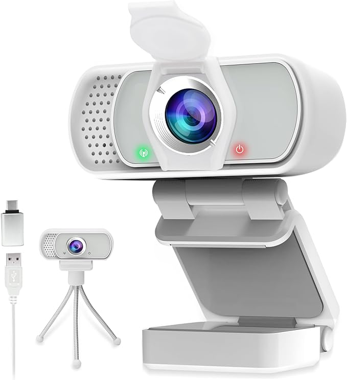 usb c webcam 1080P Webcam, Live Streaming Web Camera by ZIQIAN%C2%AE