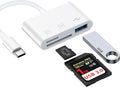 USB C SD Card Reader for iPhone 16 15 Pro Max/Plus, Samsung Galaxy S25 S24FE S23 by HUHUTa