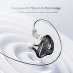 BASN Bsinger Professional in Ear Monitor Headphones, Dual Drivers 2-Pin IEM - Image 3