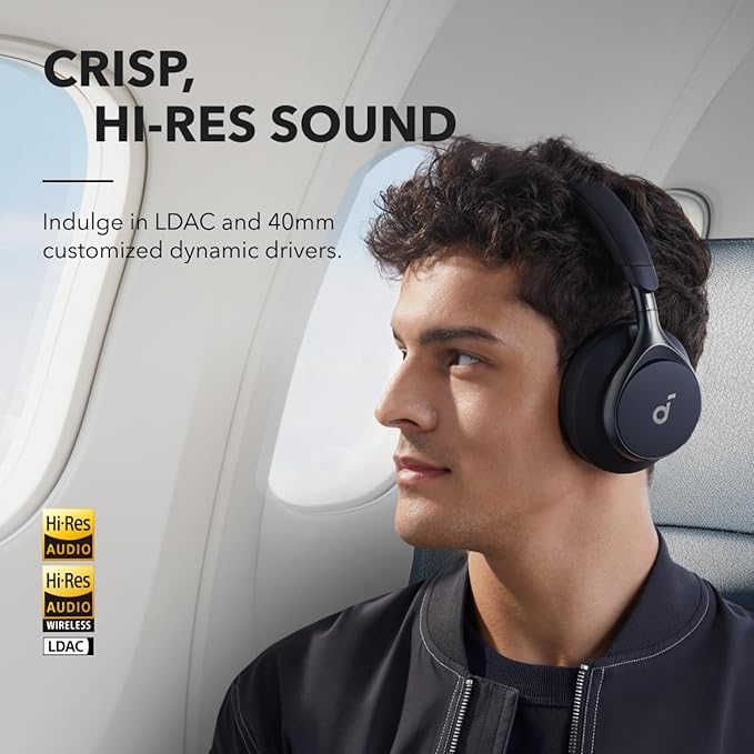 Soundcore by Anker, Space One, Active Noise Cancelling Headphones, 2X Stronger - Image 4