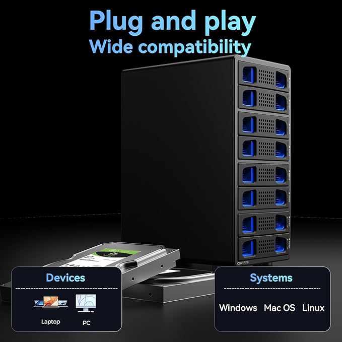 8 Bay Hard Drive Enclosure - Image 5