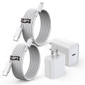 10FT Fast iPhone Charger, Extra Long Apple Charger Fast Charging 2Pack 20W USB by ProTVSolutions