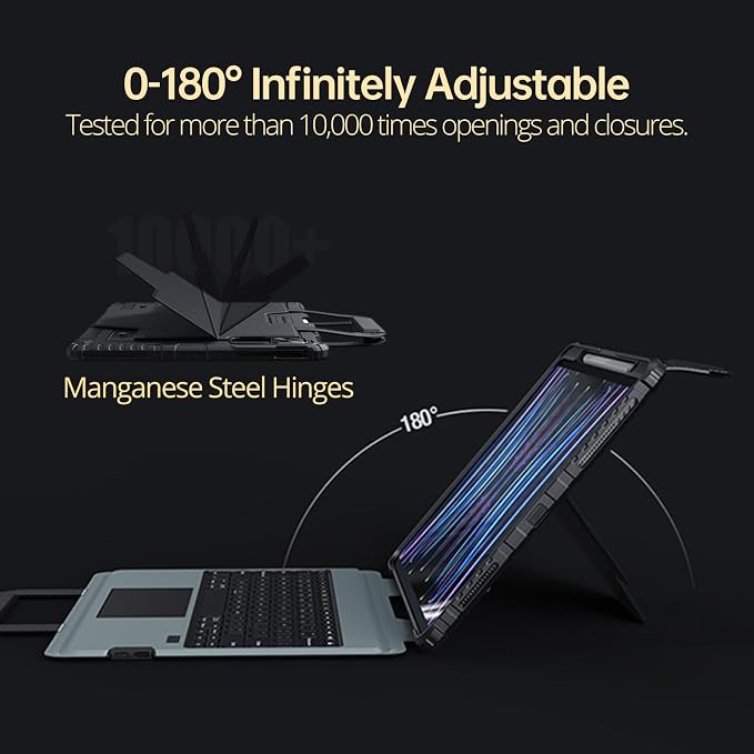Nillkin Magic Keyboard Case for iPad Pro 13 inch M4 2024, Handheld Case for - Image 8