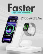 Wireless Charger Stand Charging Station: 3 in 1 Charger Stand Multiple Devices - Image 5