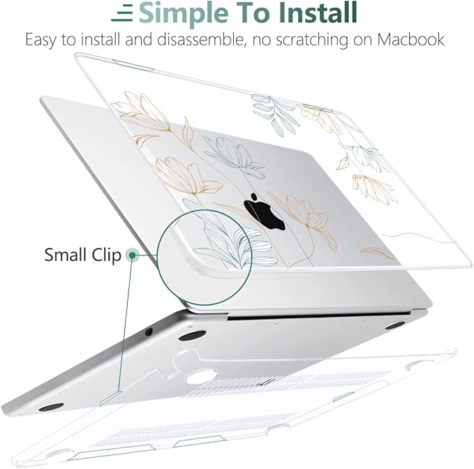 MEEgoodo Case for MacBook Air M4/M3/M2 13.6 inch 2025 2024 2022, Fit Model - Image 4