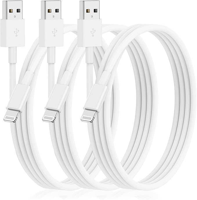 3Pack for iPhone Charging Cable 6Feet-Lightning to USB Cable Wire by Citelect