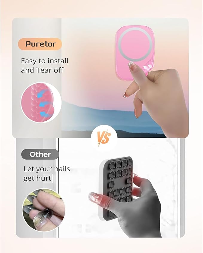 Magnetic Phone Suction Grip, Shower Phone Holder - Image 3