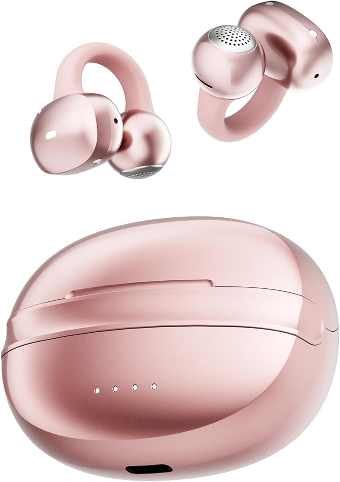 A50 Clip on Earbuds, 48H Playtime, 3D Soundstage, Fit by HOME