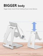 Cell Phone Stand for Desk, Adjustable Desktop Phone Holder Stand, Foldable - Image 5