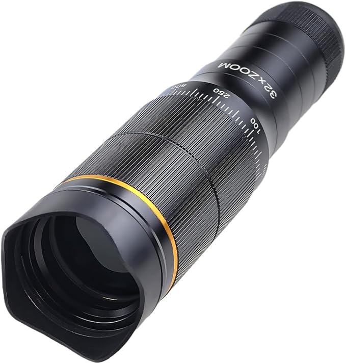 Phone Camera Lens Kit, 32X Long Focus Telephoto, Portable Clip-on HD Phone Zoom by Flylin