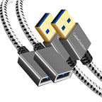 CableCreation Short USB 3.0 Extension Cable 1FT, USB 3.0 A Male to Female by CableCreation