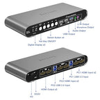 2 Computers 2 HDMI Monitors Matrix Automatic KVM Switch 4K@60Hz, Hotkey - Image 4
