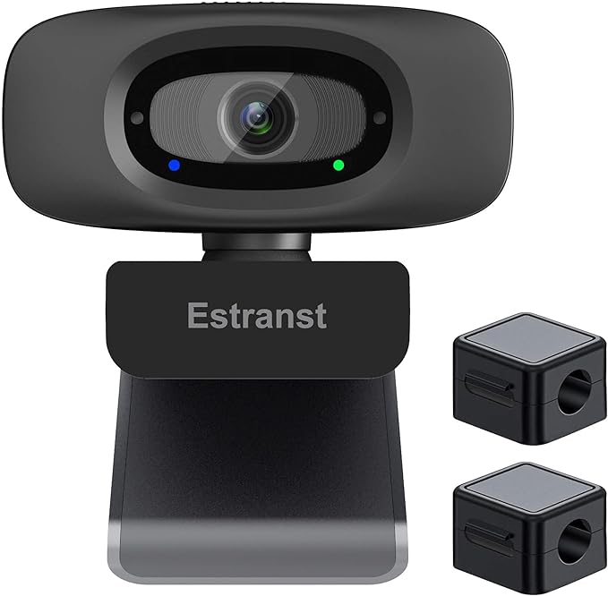 2K Quad HD Webcam with Privacy Cover & Noise-Canceling Microphone & USB C by Unknown