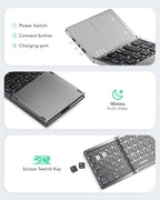 Samsers Multi-Device Foldable Bluetooth Keyboard - Image 6