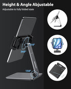 Maxonar iPad Stand Holder, Heavy-Duty Aluminum Alloy Tablet Stand, 360° Swivel - Image 3