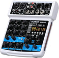 BOMGE 4 Channel Professional Audio Mixer, Sound Board Mixing Console by BOMGEMusicStudio