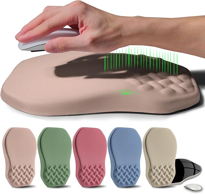 Ergonomic Raised Mouse Pad Wrist Support by Gleamtide