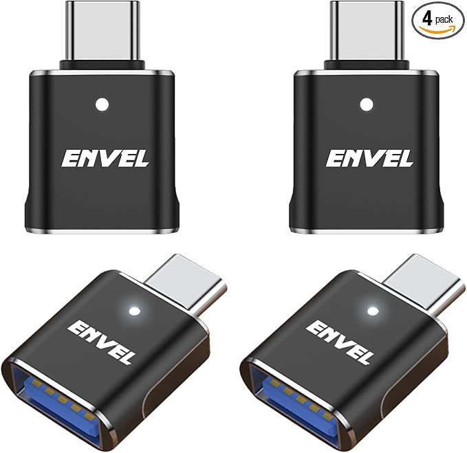 ENVEL USB to USB C Adapter, USB3 5Gbps High Speed Data Transfer, OTG Converter by ENVEL
