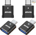 ENVEL USB to USB C Adapter, USB3 5Gbps High Speed Data Transfer, OTG Converter by ENVEL