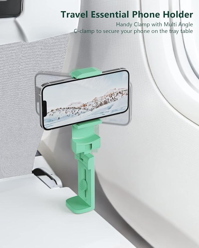 MiiKARE Airplane Travel Essentials Phone Holder, Universal Handsfree Phone Mount - Image 3