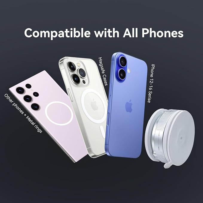 Upgraded 360° Nano Gel Vacuum Magnetic Car Phone Holder Ultra Strong Suction - Image 6