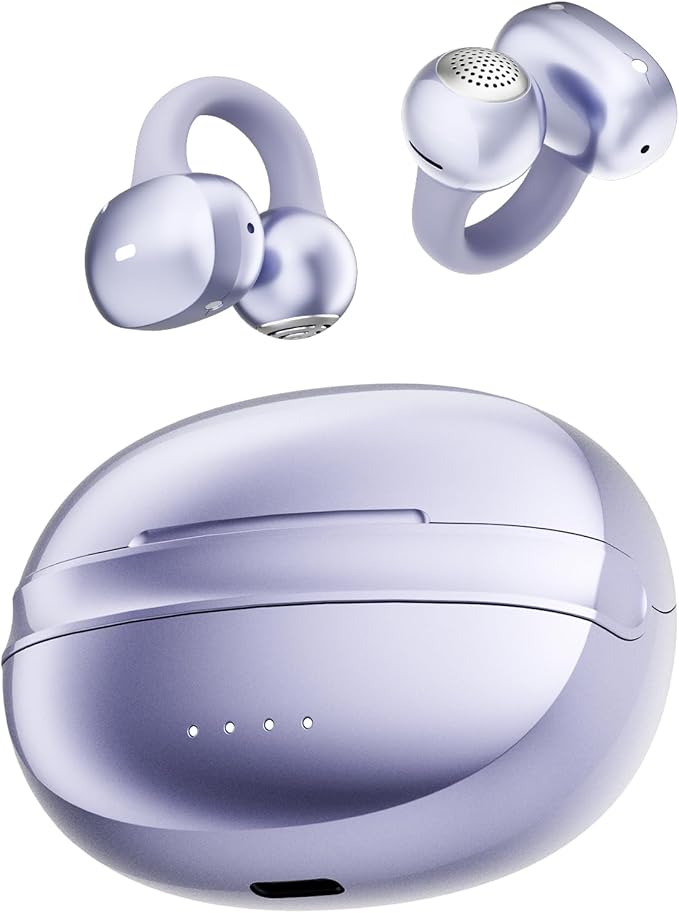 A50 Clip on Earbuds, 48H Playtime, 3D Soundstage, Fit by HOME