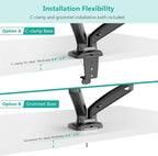 WALI Dual Monitor Mount, Monitor Arms - Image 8