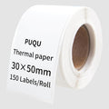 PUQU 30x50mm Direct Thermal Sticker Labels, Self-Adhesive All-Purpose Label by PUQU