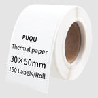 PUQU 30x50mm Direct Thermal Sticker Labels, Self-Adhesive All-Purpose Label by PUQU