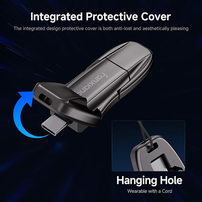Flash Drive 1TB, USB 3.2 Gen2 Up to 1050MB/s, USB Drive, USB A + Type C - Image 6